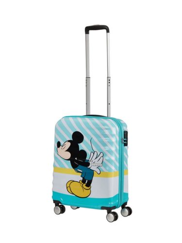 Trolley American Tourister 4 ruote 55 cm. Wavebreaker Disney Mickey Blue Kiss dettagli 1