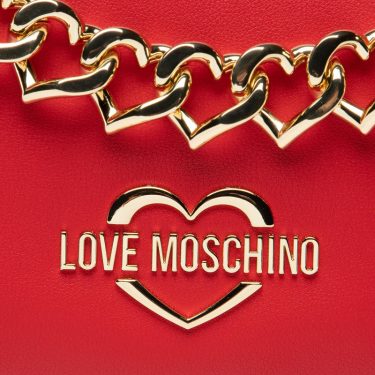 Borsa a Spalla Hobo Bag HEART CHAIN Love Moschino jc4198pp1flk0500 Rosso1