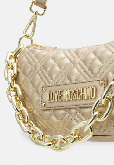Borsa a Spalla Hobo Bag Shiny Quilted Love Moschino jc4027pp1fla0901oro4 scaled