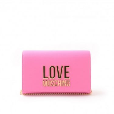 Borsa Clutch Love Moschino Gold Metal Logo JC4127PP1GLI0630 Pink