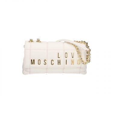 Borsa a Spalla Love Moschino Embroidery Quilt JC4260PP0GKB0100 Bianco